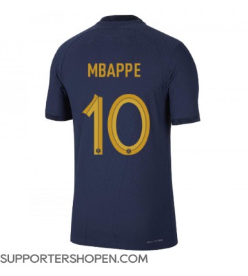 Frankrike Kylian Mbappe #10 Hemma Matchtröja VM 2022 Kortärmad